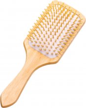 large wood paddle hair brush