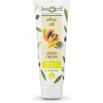 Aphrodite Hand Cream with Mango and Papaya new Packaging coming Fall 2023