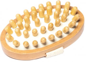 Palm Held Wood anti-cellulite Massager