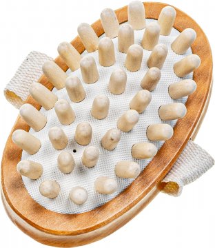 Palm Held Wood anti-cellulite Massager